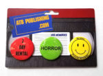 VHS Memories Horror Button Set