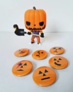 Pumpkin Emoji Buttons (Set of 6)